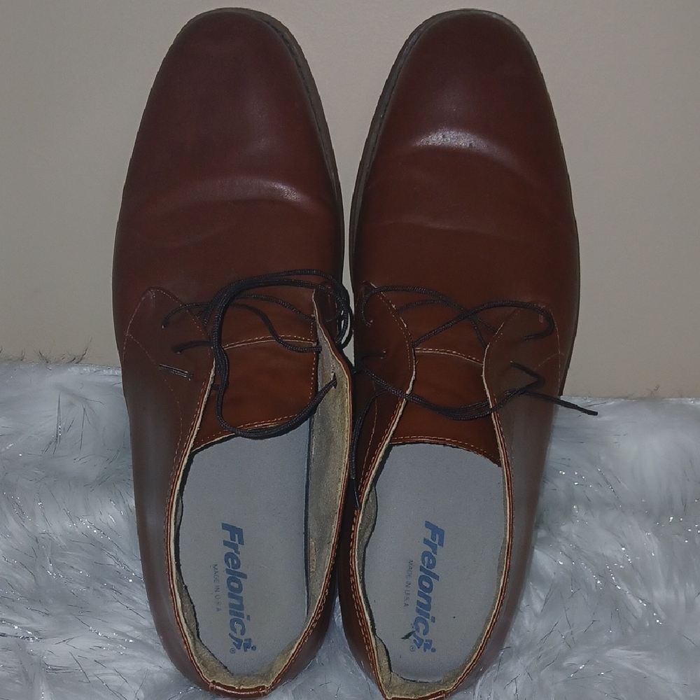 Classic Brown Leather Oxfords